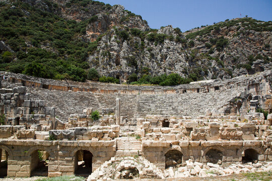 Roman Theater, 3rd Century CE, Myra Ancient City, Demre, Antalya, Turkey