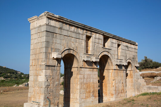 The Arch of Modestus, 1st Century AD, Patara Ancient City (origins back to 5, 500 BC), Patara National Park, Antalya, Turkey