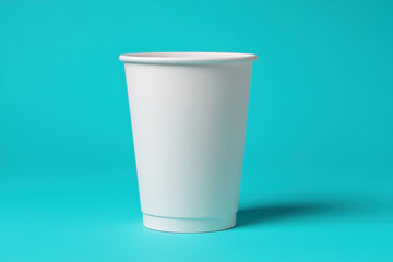 White Paper Cup Front View High-Resolution Photography