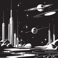 space shuttle on the moon © bima saputra