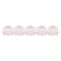 Pink Lace Border Trim
