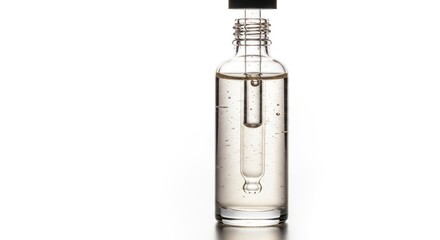 Clear Glass Perfume Bottle with Atomizer.