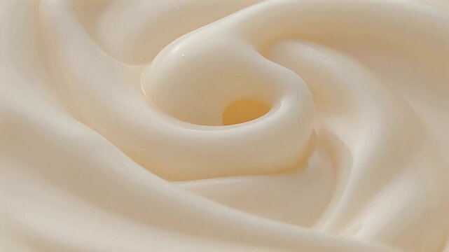 Closeup of creamy swirl texture