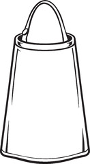 Obraz premium Nursing Cover Apron Line Art Illustration