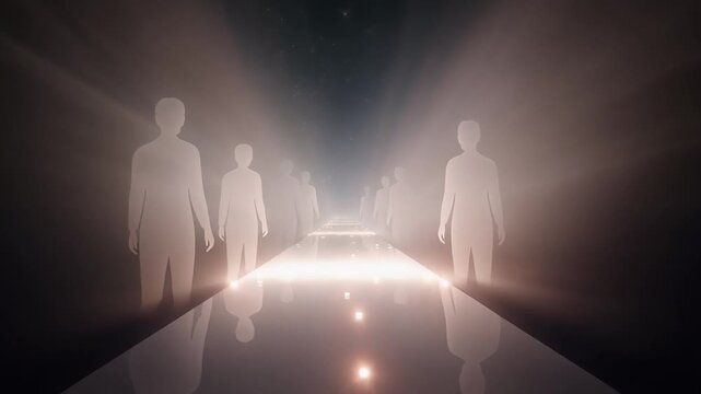 Cinematic Visualization of Diverse Human Silhouettes Merging on Zero Discrimination Day