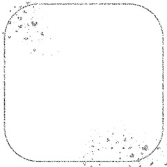 Fototapeta premium Silver Foil Frame gold splatter frames glitter. Hearts frame silver stroke on transparent background. Frame PNG sparkle hearts border. Wedding frame for anniversary card invitations.