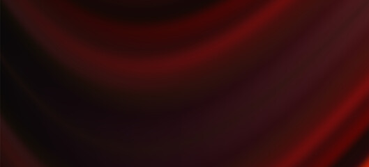 3d rendering of red abstract glass background. An abstract background features a gradient of red and dark red colors, creating a smooth, wave-like transition.