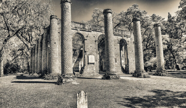 Old Sheldon Church ruins, South Carolina.