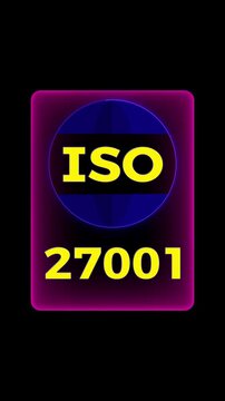 ISO 27001 Information Security Management System Certification Concept.
