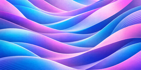 Fototapeta premium Abstract purple and blue background with soft waves featuring a smooth silk texture and flowing violet curves in a modern swirl pattern design