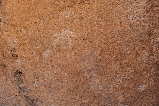 Bushman's paradise, close-up of old rock art, Spitzkoppe, Namibia