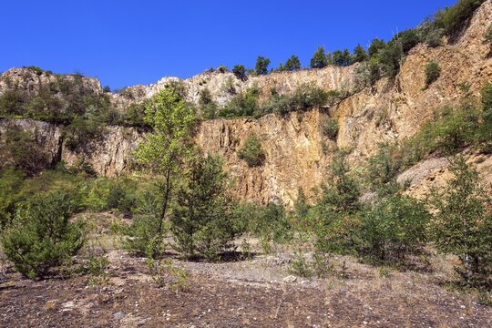 Disused Vatter porphyry quarry, Dossenheim, Baden-W&uuml;rttemberg, Germany