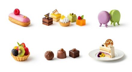 Assorted Petite Fours and Desserts Collection