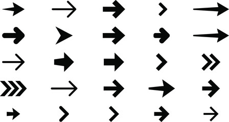 Minimal Arrow Direction Icons Set for Navigation Interface Design © MD. MASUD R ANA
