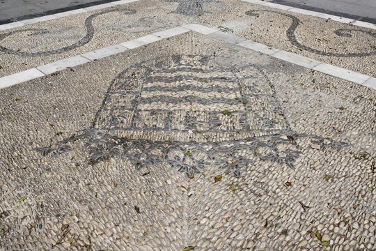 Mosaic as street paving, Jerez de la Frontera, Spain