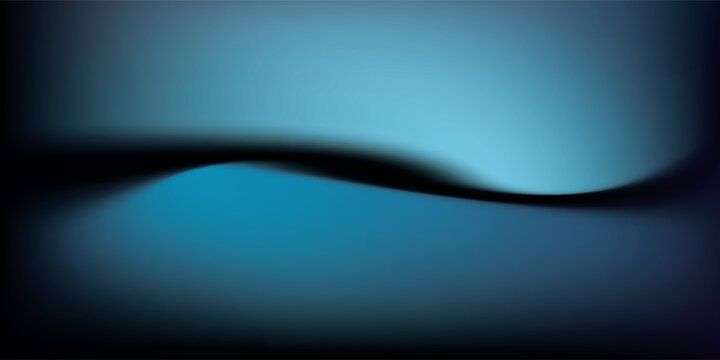 Abstract Blue Wave with Dark Shadow Overlay.