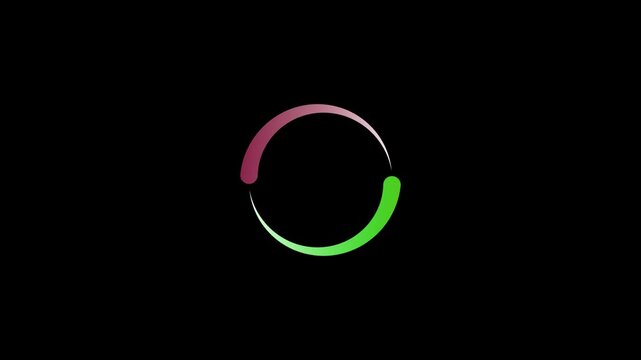 loading wheel oval graphic animation. Circle loading icon motion graphics. loading icon for download progress 4k video.