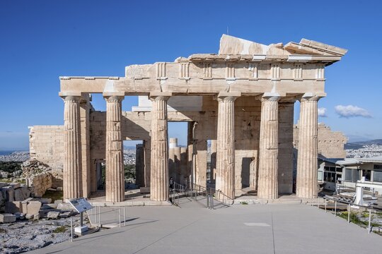 Propylaea, Acropolis, Athens, Attica, Greece
