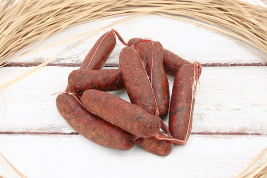 Boudin alla barbabietola is a typical food from Valle d&rsquo;Aosta region in Italy