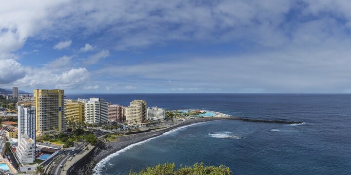 Panorama from the Mirador de la Paz in Puerto de la Cruz, Tenerife, Canary Islands, Spain