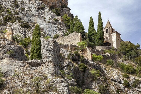 Notre-Dame-de-Beauvoir Chapel, Moustiers-Sainte-Marie, D&eacute;partement Alpes-de-Haute-Provence, Region Provence-Alpes-C&ocirc;te d'Azur, Provence, France