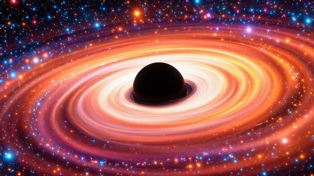 Black hole with swirling accretion disk
