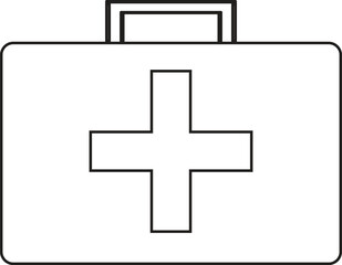 Obraz premium Minimalist Triangle Caution Outline Icon