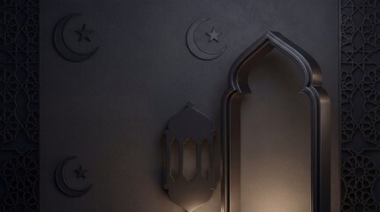 Eid Ramadan background, minimalist luxury Islamic background, no text