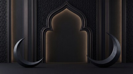 Eid Ramadan background, minimalist luxury Islamic background, no text