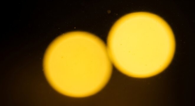 Binary Star System in Space