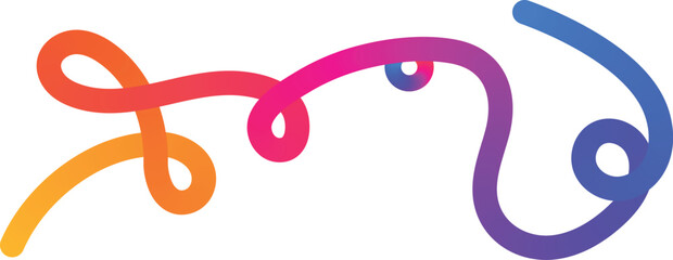 Vibrant colorful swirling shapes forming a creative design