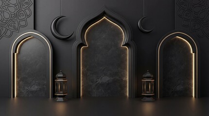 Eid Ramadan background, minimalist elegant Islamic background, Islamic theme