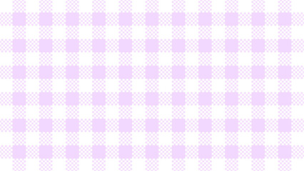 パステルカラーの紫色のかわいいギンガムチェック柄のパターン - ポップな背景･テクスチャ 16:9