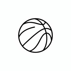 basketball ball silhouette vector illustration