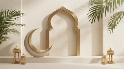 Eid Ramadan background, minimalist elegant Islamic background, Islamic theme