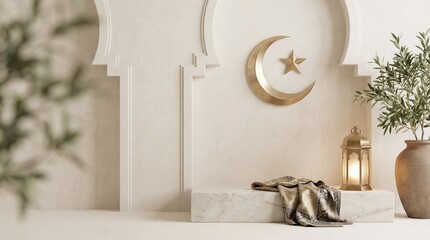 Eid Ramadan background, minimalist elegant Islamic background, Islamic theme