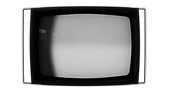 Old CRT Television with Blank Screen