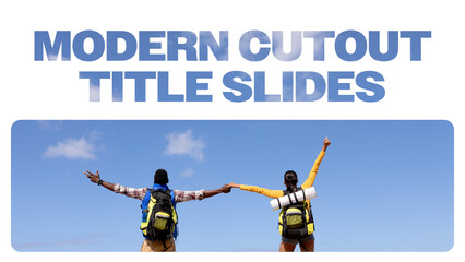 Modern Cutout Title Slide