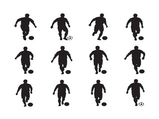 Soccer Player Silhouette Collection for Stadium Inspired Designs   © Safowan