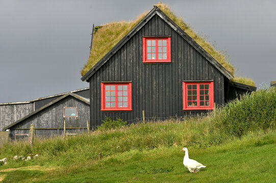 Old wooden house in Scandinavia