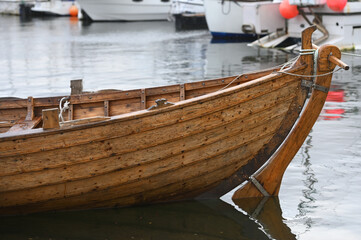 Traditional Faroese wooden boat