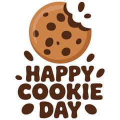 Obraz premium American cookie holiday design with sweet pastries vector art