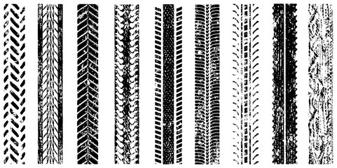 PNG tire surface texture overlay on transparent background. Tread pattern for backgrounds and...