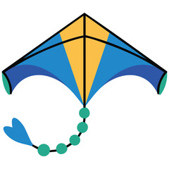 Colorful paper toy for festive card designs vector art