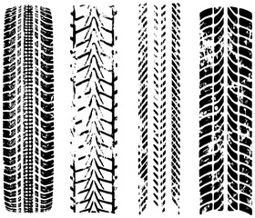 PNG seamless tread texture overlay on transparent background. Tire surface for automotive graphics.