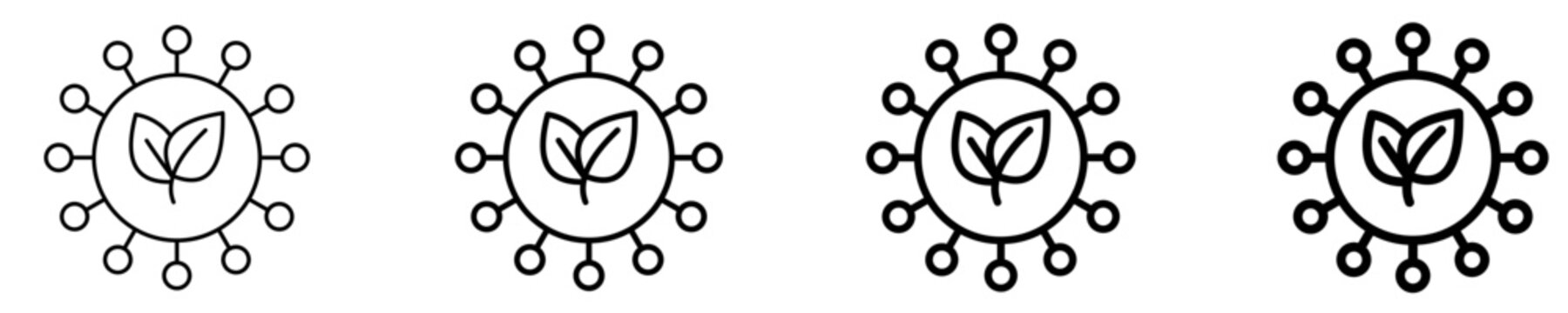 Sustainable Value Chain  Icon Set Different Style Collection
