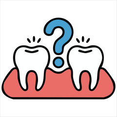 Obraz premium Tooth loss cartoon for pediatric dentistry vector art