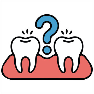 Tooth loss cartoon for pediatric dentistry vector art