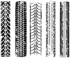 PNG gritty tread frame overlay on transparent background. Rough tire edging for bold layouts.