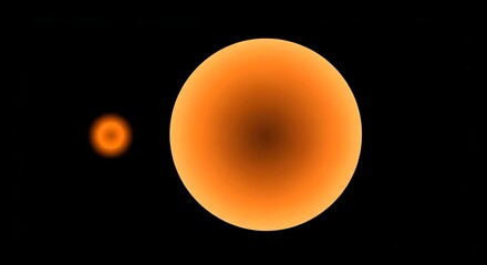 Vibrant Orange Celestial Bodies